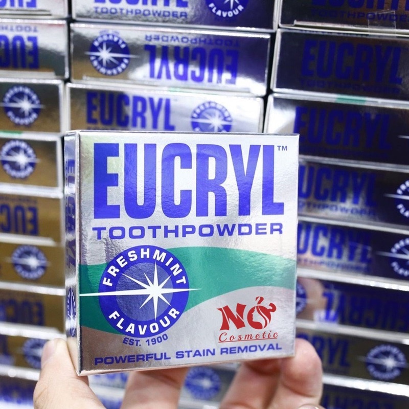 Combo Kem Đánh Răng Eucryl & Bột Trắng Răng Eucryl Anh Quốc