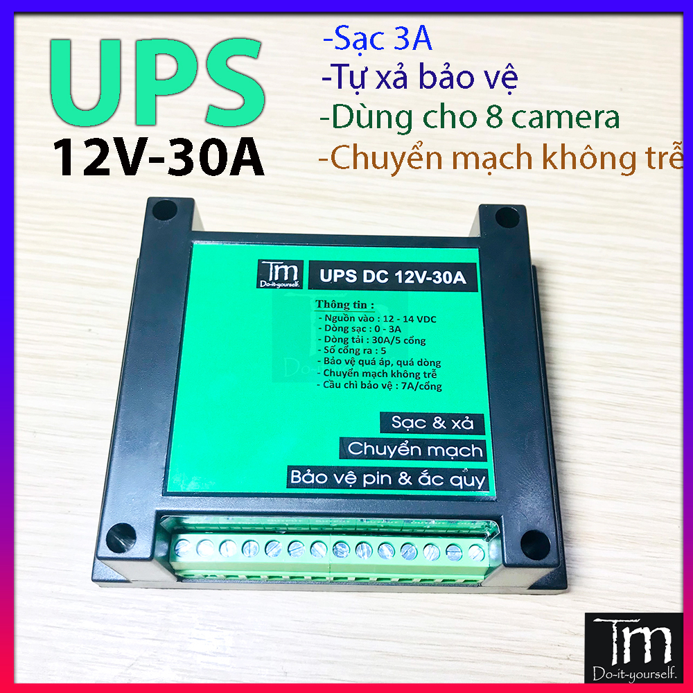 Bộ lưu điện 12V UPS 30A