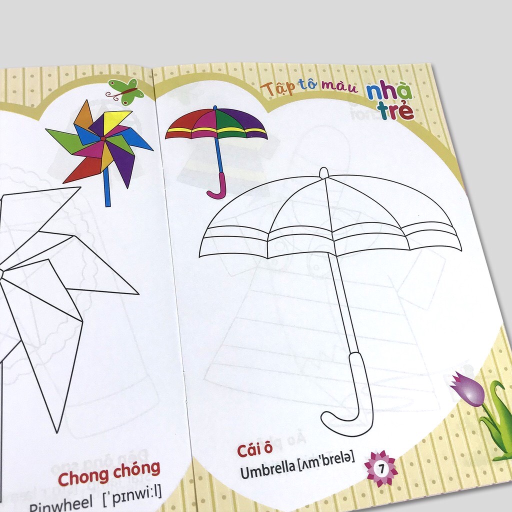 Sách : Tập Tô Màu Nhà Trẻ ( Túi 8 Cuốn)
