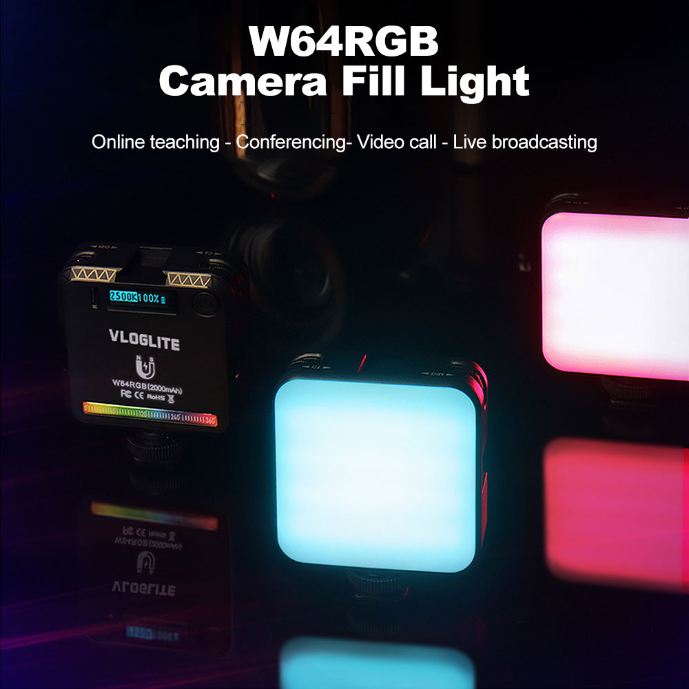 49 led selfie shutter rechargeable light 3 lighting modes mobile phone portable mini fill light for iPhone mobile phone laptop Snowfish