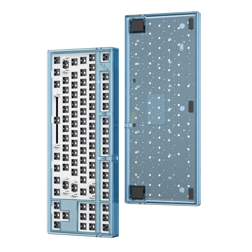 Bộ kit bàn phím cơ FL-Esports MK870 1 Mode Clear Blue - Hotswap - Led RGB - Sẵn foam - Bảo hành 12 tháng