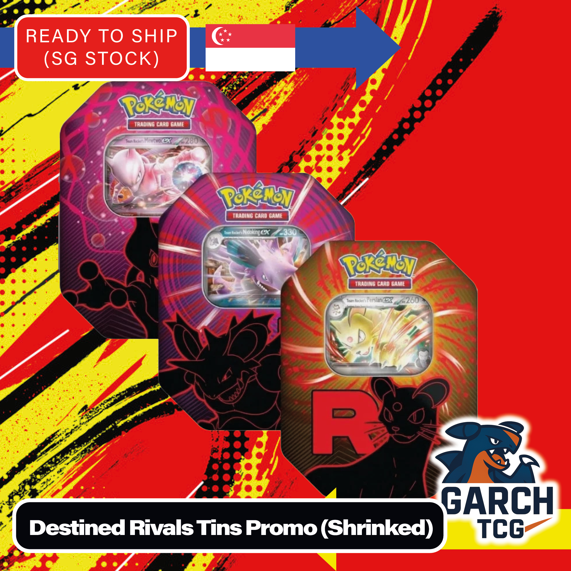 SG Ready STOCK) Pokemon TCG Card Destined Rivals ENG(NEW)TINs (Shrinked) |  Lazada Singapore
