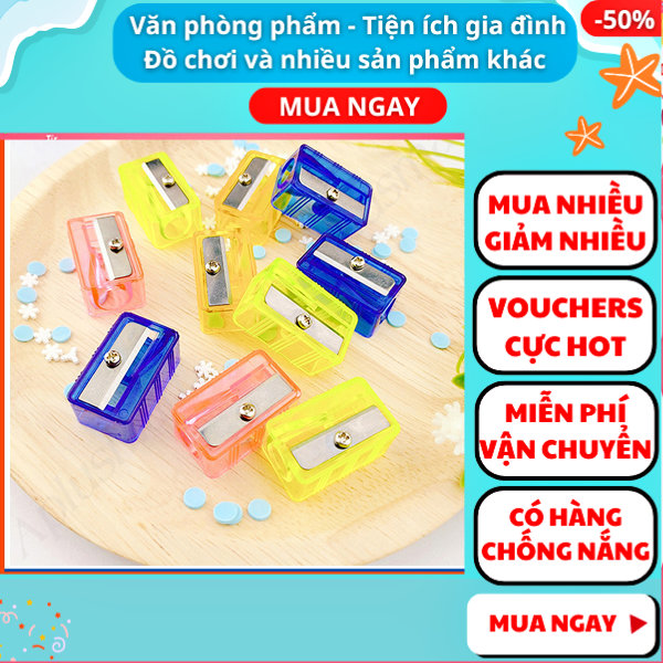 Combo 10 đồ chuốt viết chì tặng thêm 1 cái  , Gọt bút chì , Giá rẻ , đồ dùng học tập, Aplusmart