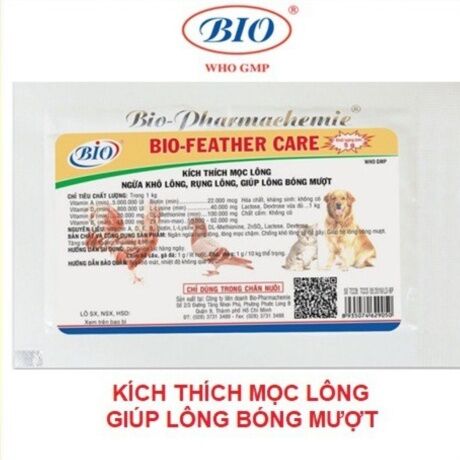 Bio feather care - kích thích mọc lông,Ngừa Rụng Lông cho chó mèo