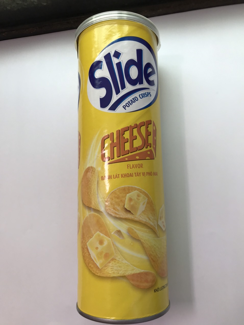 Snack Khoai Tây 90g Slide Vị Phô Mai (Lon 90g)