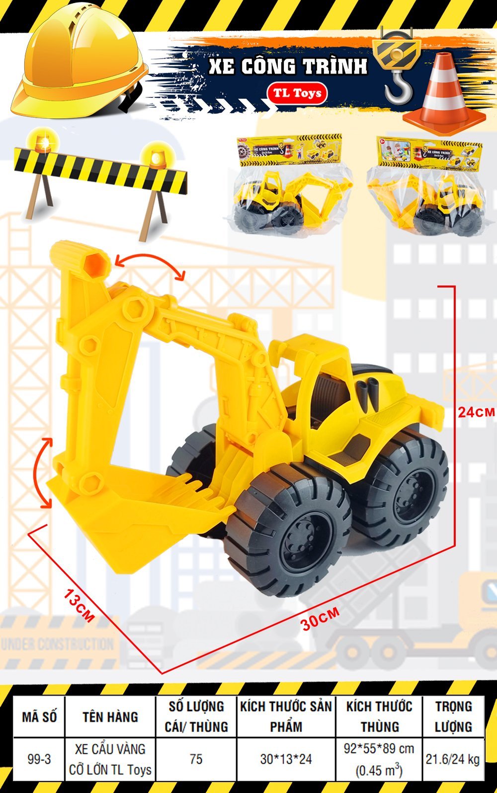 Bộ ô tô mô hình 4, 6 xe công trình, xe cứu hỏa, xe môi trường