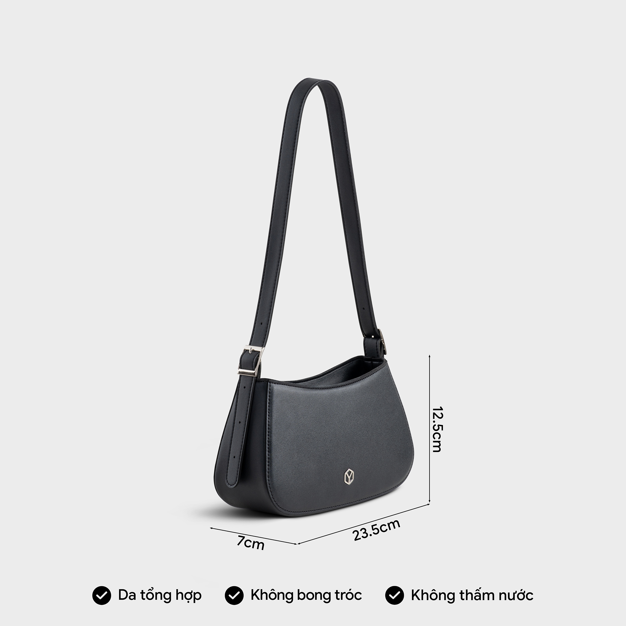Túi Yuumy (Thời trang nữ kiểu dáng basic size 24 - Túi đeo vai da Seasand YN228)
