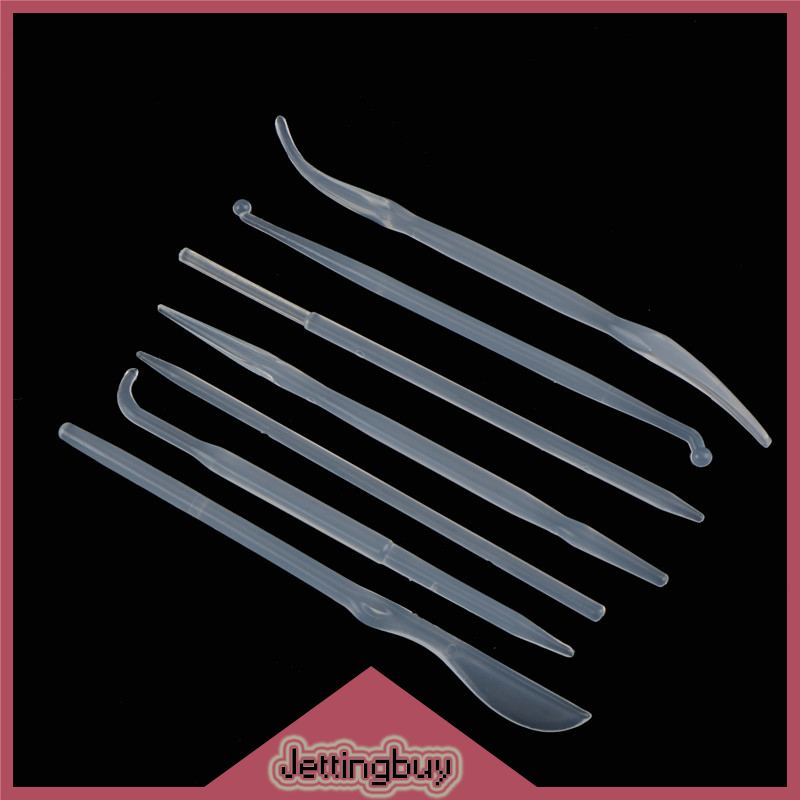[Jettingbuy] 14Pcs Plastic Clay Sculpting Wax Carving Pottery Tools Polymer Modeling Clay Tools