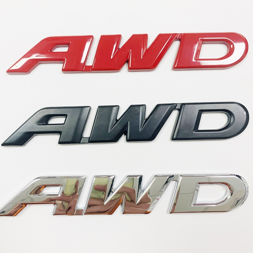 【Hottest Trends】3D Metal AWD Badge Sticker Car Body Emblem Decal 4 ...