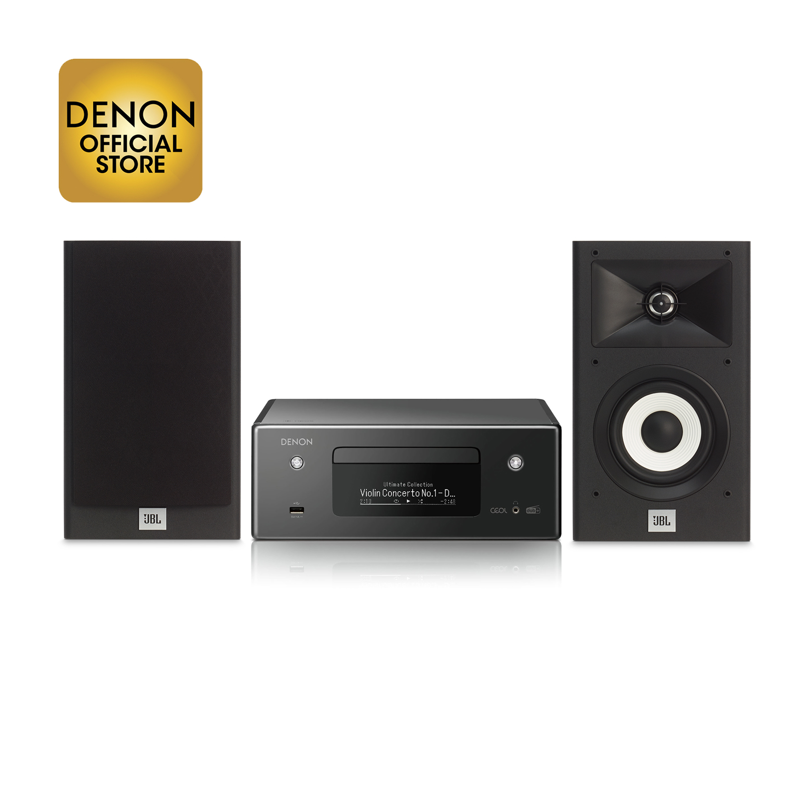 Denon CEOL RCD-N11DAB blk with JBL 