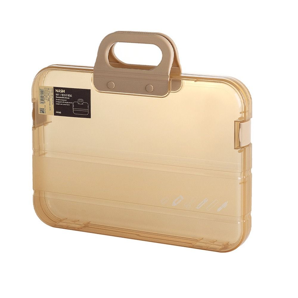 【NovaBazaar】Archives Office School A4 File Organizer Box Folder Certificates Storage Case Document Storage. 