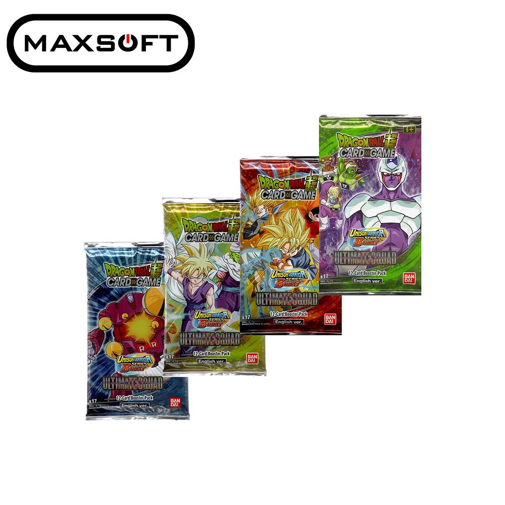 DRAGON BALL SUPER CARD GAME Unison Warrior Series -BOOST- ULTIMATE SQUAD  [DBS-B17] (Set of 4 packs) | Lazada PH
