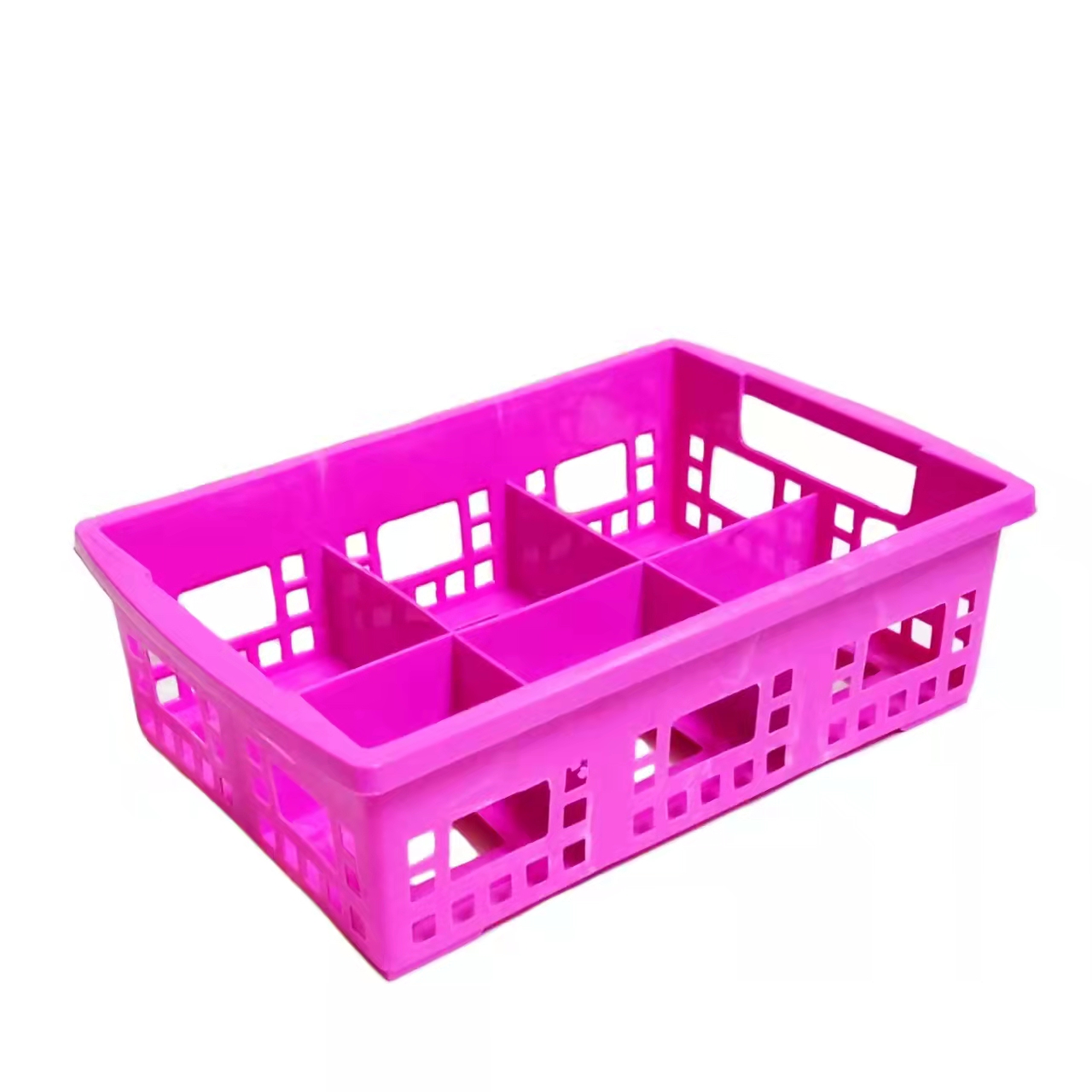 Plastic 6 Divider Glass Holder Tray /Plastic Tray/Tray Organizer ...