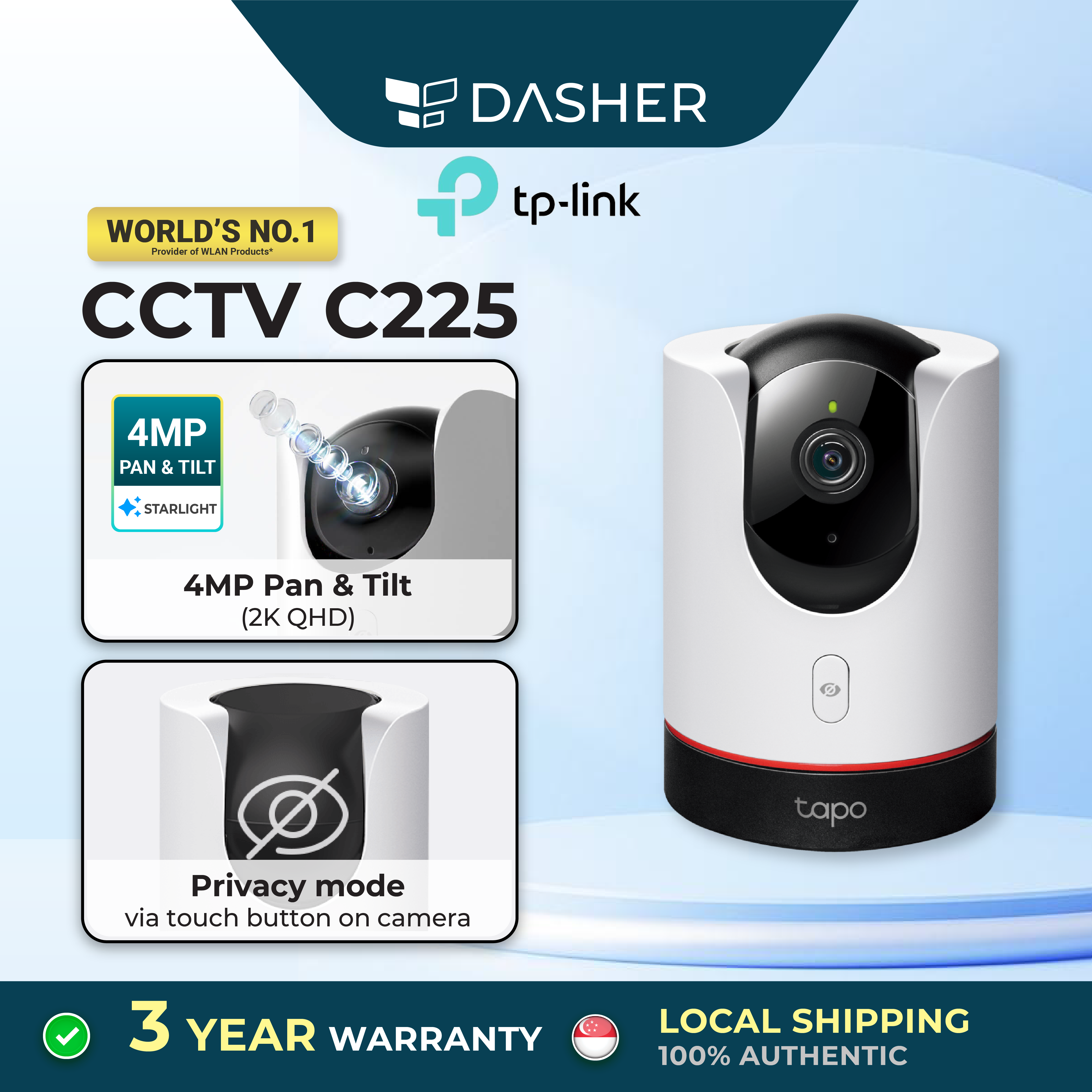 Year Warranty Tp Link Tapo C Security Ai Cctv Mp K With Smart