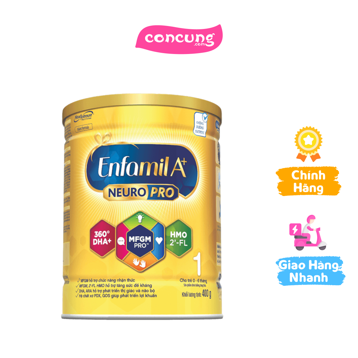 Enfamil a+ số 1 400g 2flex