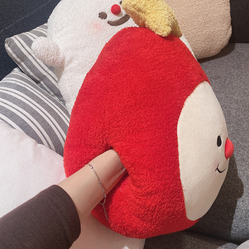 YONUO New Christmas snowman Elf pillow sofa cushion can intervene to warm hands and cover the stars doll holiday to send girls.