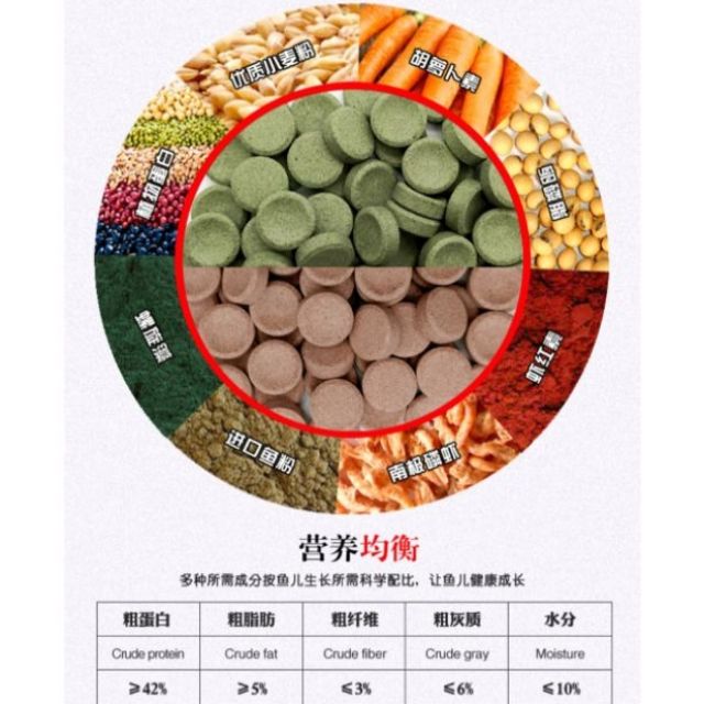 100 viên thức ăn dán bể cá- thức ăn cám dán bể cho cá