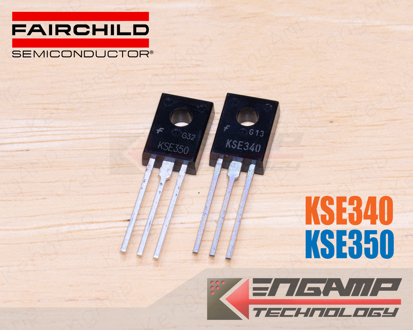 (1คู่) KSE340 + KSE350 Fairchild PNP+NPN TR 0.5A 300V 20W Lazada.co.th