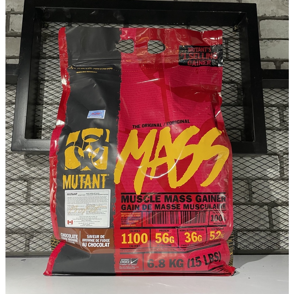 Sữa tăng cân nạc Mutant Mass, 15 Lbs (6.8 kg)