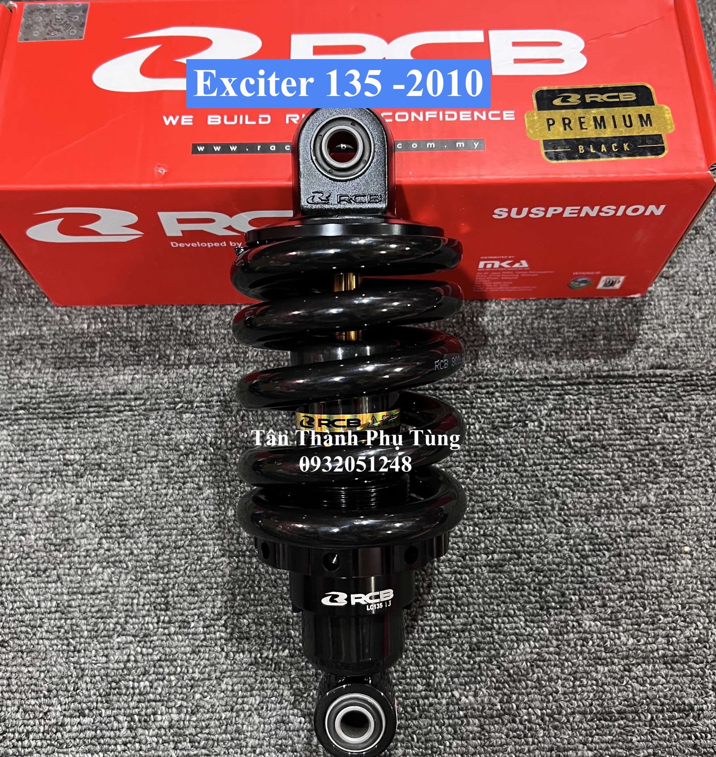 Phuộc rcb m2 ty vàng exciter 135 150 155 winner sonic chính hãng
