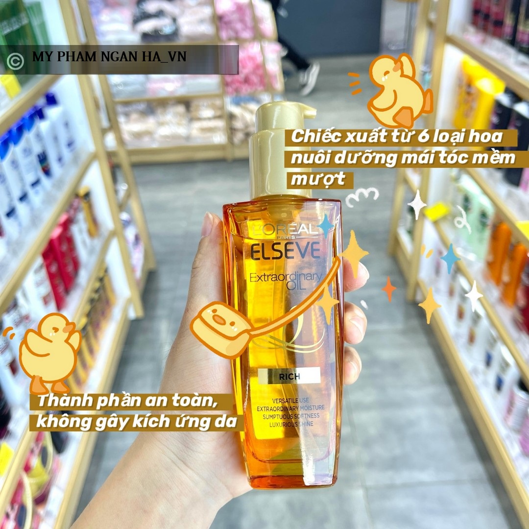 Dầu Dưỡng Tóc L'Oreal Paris Dưỡng Tóc Suôn Mượt Bồng Bềnh 100ml