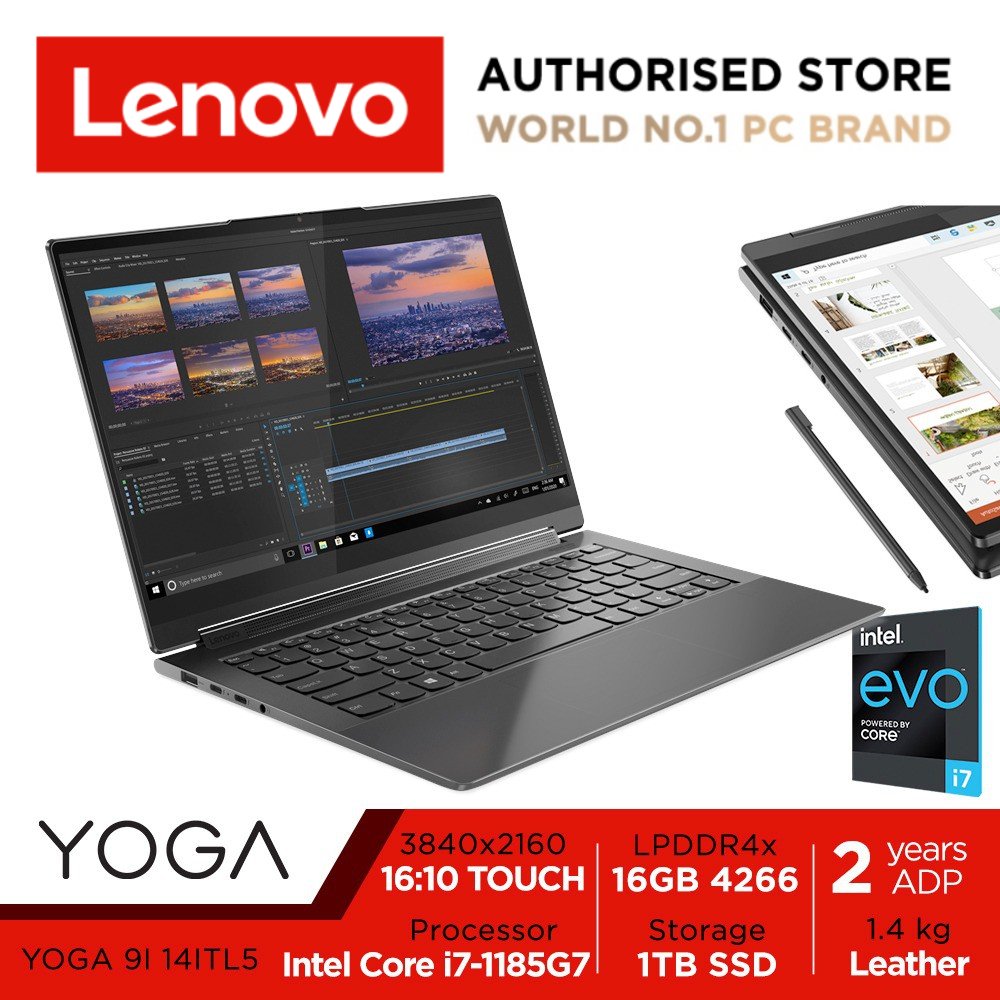  KillerDeal] Lenovo Yoga 14ITL5 | 82BG000USB | 14inch UHD 4K Touch |  Intel Core i7-1185G7 | 16GB RAM | 1TB SSD | Iris Xe Graphics | Win10 Home |  Intel Evo