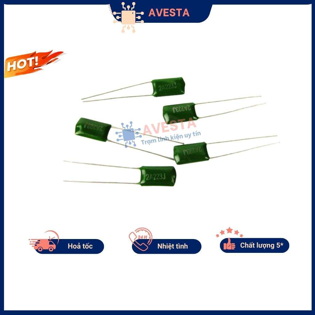 Tụ mica 0.68nF - 220nF 2A 100V ( túi 10 chiếc ) Avesta