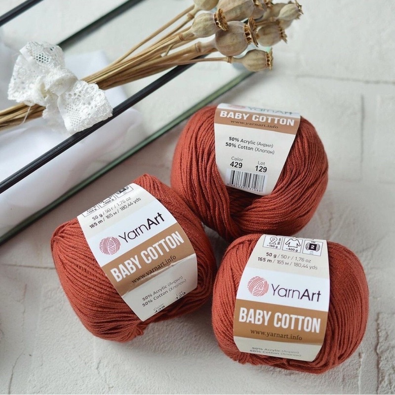 Len YarnArt Baby Cotton (Bảng màu 1) (cuộn 50gr)