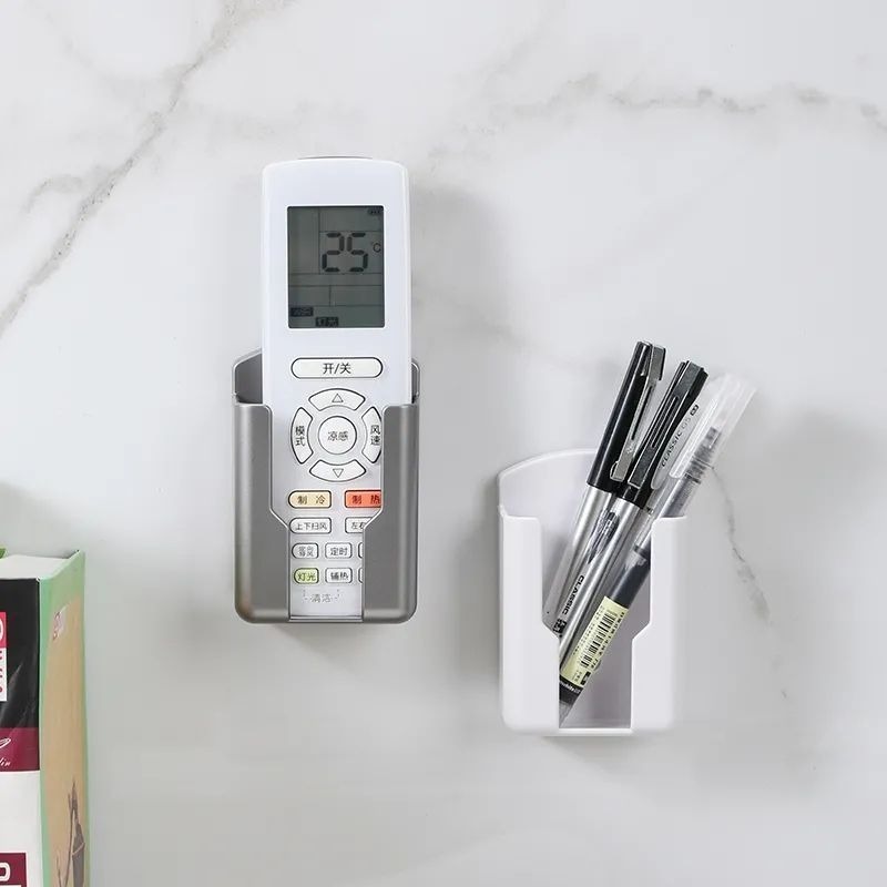 Treo Tường Điều Khiển Từ Xa Lưu Trữ Hộp Đấm Miễn Phí từ xa điều hòa không khí Điều Khiển Chủ sạc điện thoại di động giá lưu trữ