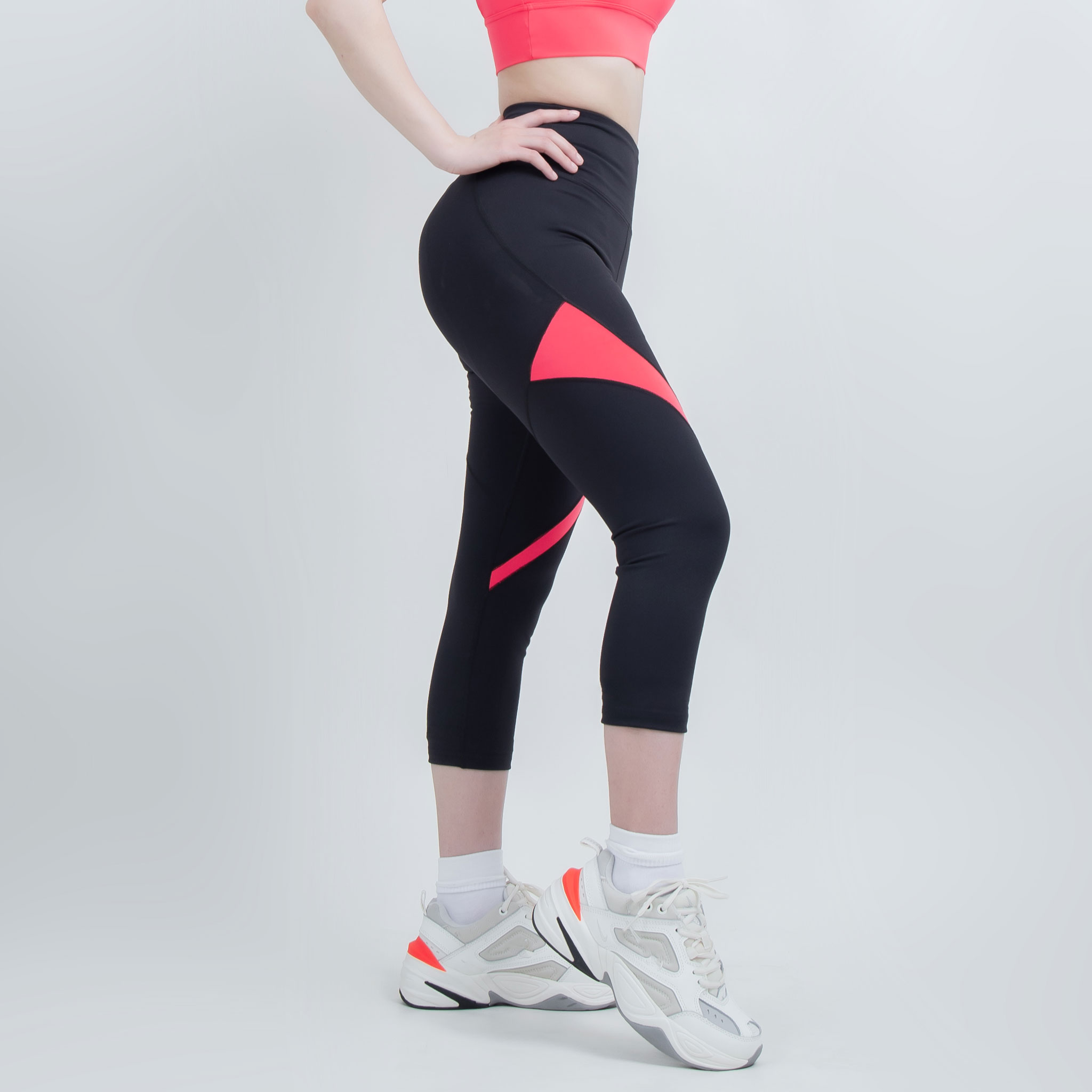 Quần thể thao Gladimax Genmax G08 thun 4 chiều cạp cao tim mông tôn dáng cho chạy bộ, yoga, tập gym
