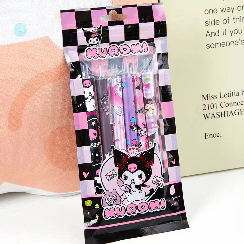 6Pcs/Set%20Cute%20Sanrio%20Kuromi%200.5mm%20Gel%20Pens%20Set%20Kawaii%20Press%20Gel%20Pen%20Cartoon%20School%20Hello%20Kitty%20Student%20Stationery%20Supplies%20Gift%20-%20Image%205