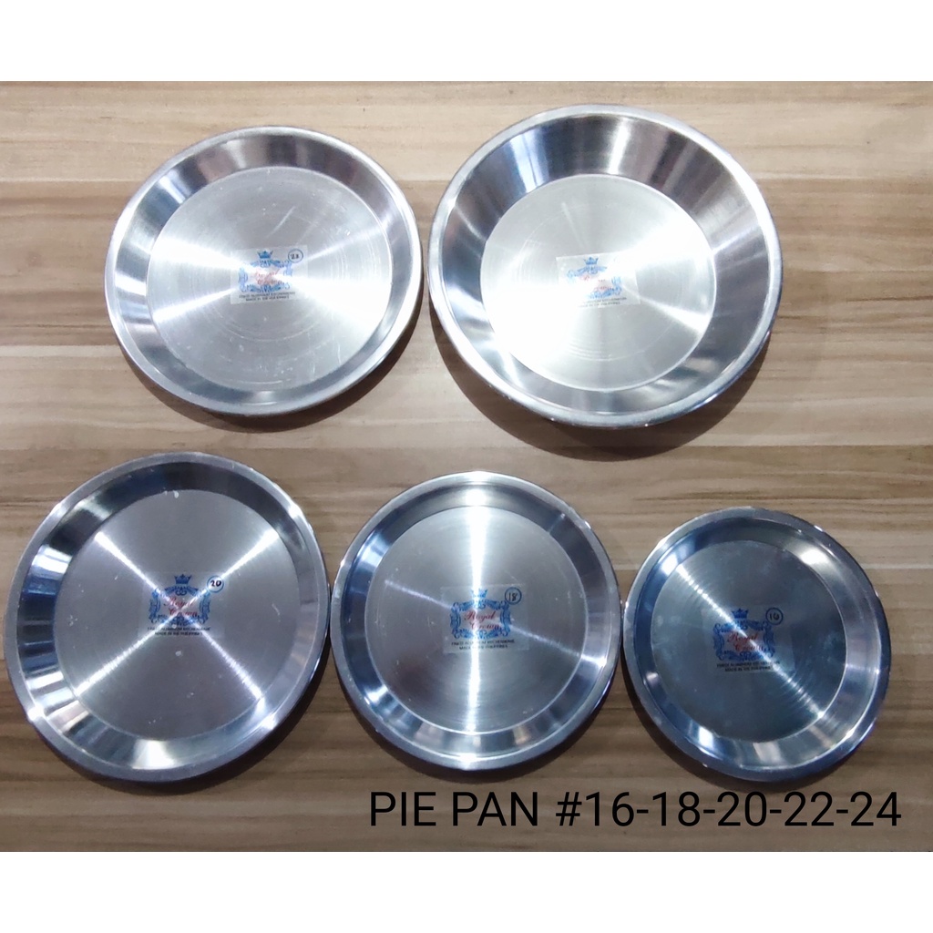Royal Crown Aluminum Pie Pan/Pie Plate/Buko Pie/Egg Pie/Mura Makapal