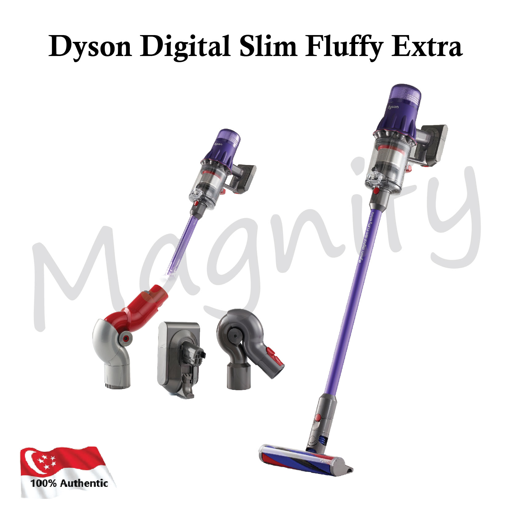 Dyson SV18 Digital Slim Fluffy Extra (Purple/Iron)