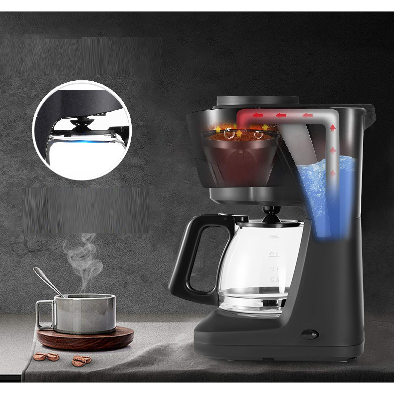 Máy Pha Cafe Đa Năng -Máy Làm Cafe Cho Quán, Văn Phòng, Gia Đình, Công Ty - Máy Pha Cà Phê Giá Rẻ SOKANY SK-124 950W  Giúp Pha Chế Nhanh, Dung Tích 600ml Có Thể Pha 10-12 Tách 1 Lần, Giúp Bạn Dễ Dàng Pha Và Thưởng Thức Những Ly Cà Phê Thơm Ngon.