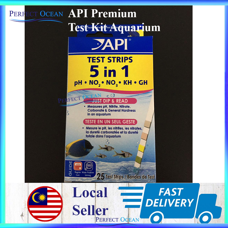 API Test Kit Aquarium Water (pH Ammonia Nitrate Nitrite Phosphate KH ...
