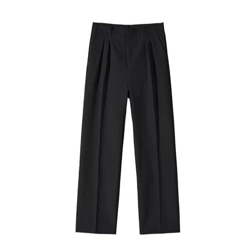 EERSHENSHI men's suit trousers high-end drape design casual trousers simple and versatile wide-leg pants high-quality fabric