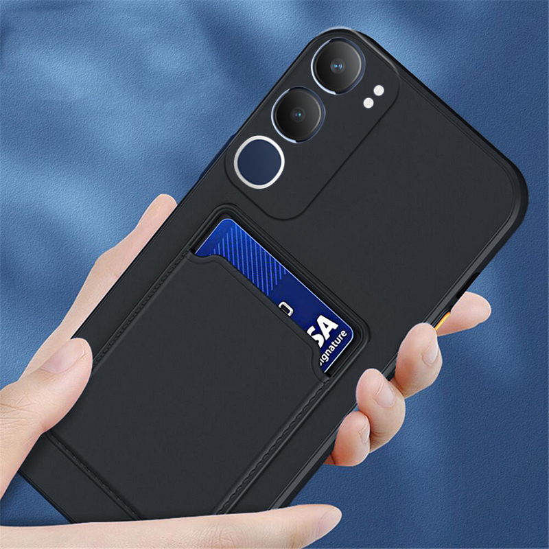 Phone case For Vivo Y19S Back cover Card Slot Card Silica Gel Soft Holder Wallet Case For Vivo Y19S Cover cases.