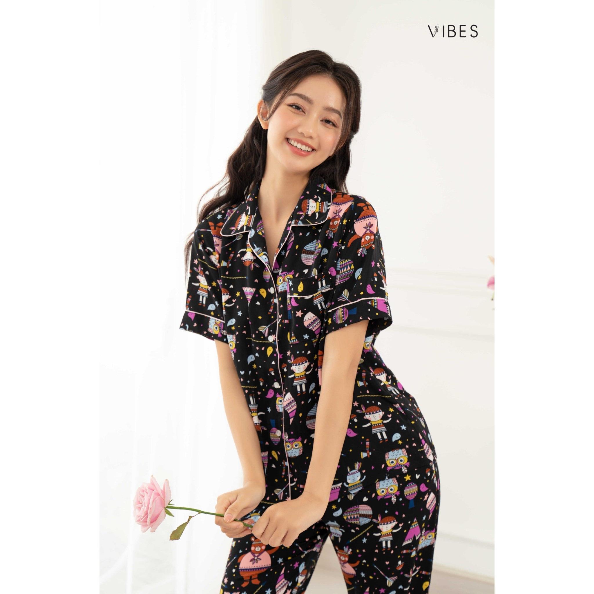 VIBES Pijama lửng Owl Capri Py Set