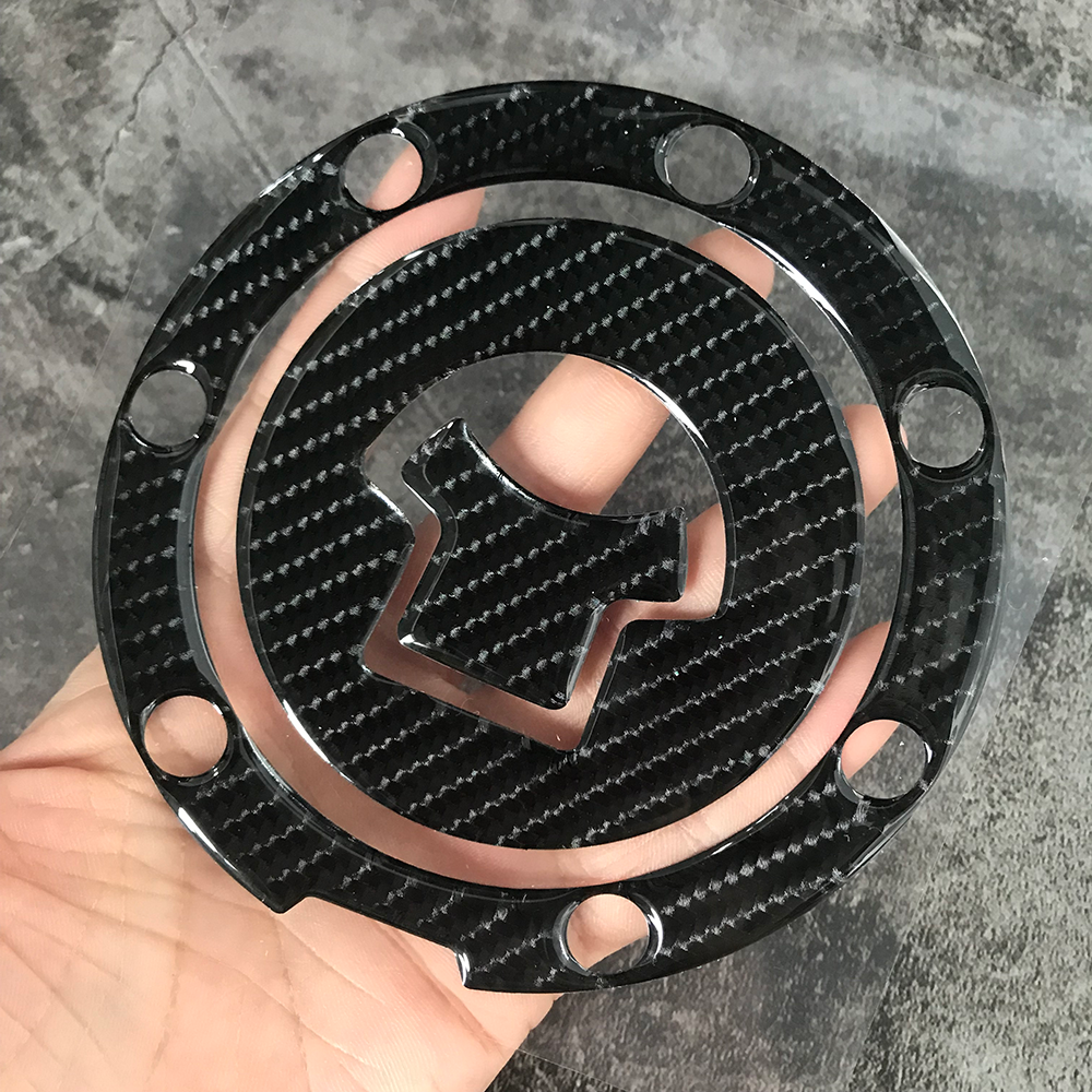 5D Real Carbon Fiber Motorcycle Fuel Tank Pad Decals Gas Cap Cover Stickers For Honda CB400 CB1300 CBR250 CB190R CB750 CBR600R