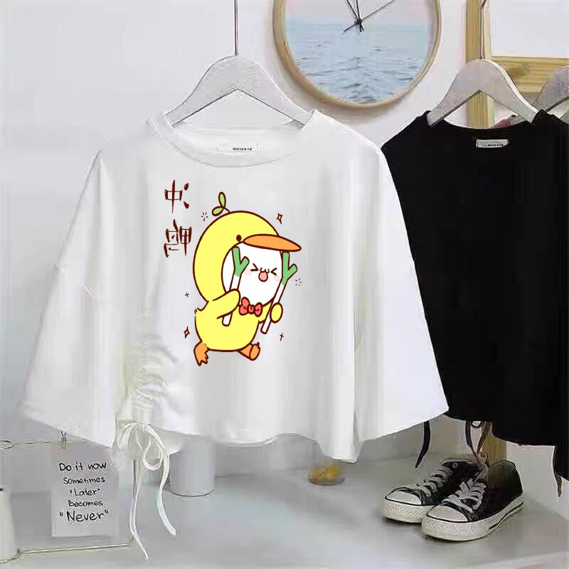 ÁO CROPTOP DÂY RÚT KUTE