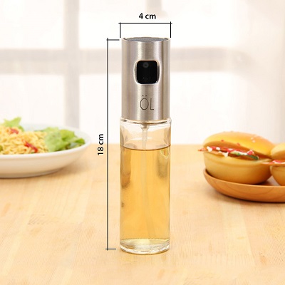 Bình xịt dầu ăn, nước mắm, gia vị thủy tinh 100ml