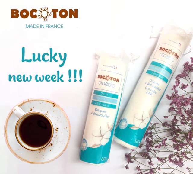 Bông tẩy trang Bocoton Classic (Pháp) 100 miếng