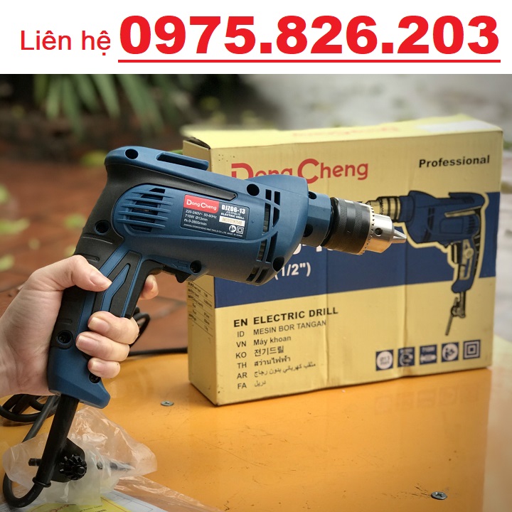 Máy khoan dongcheng djz06-13 710w - hàng chính hãng