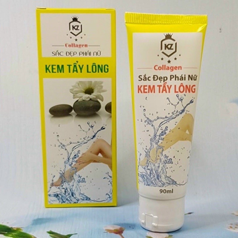 Kem Tẩy Lông Collagen KZ 90ml - Mẫu mới
