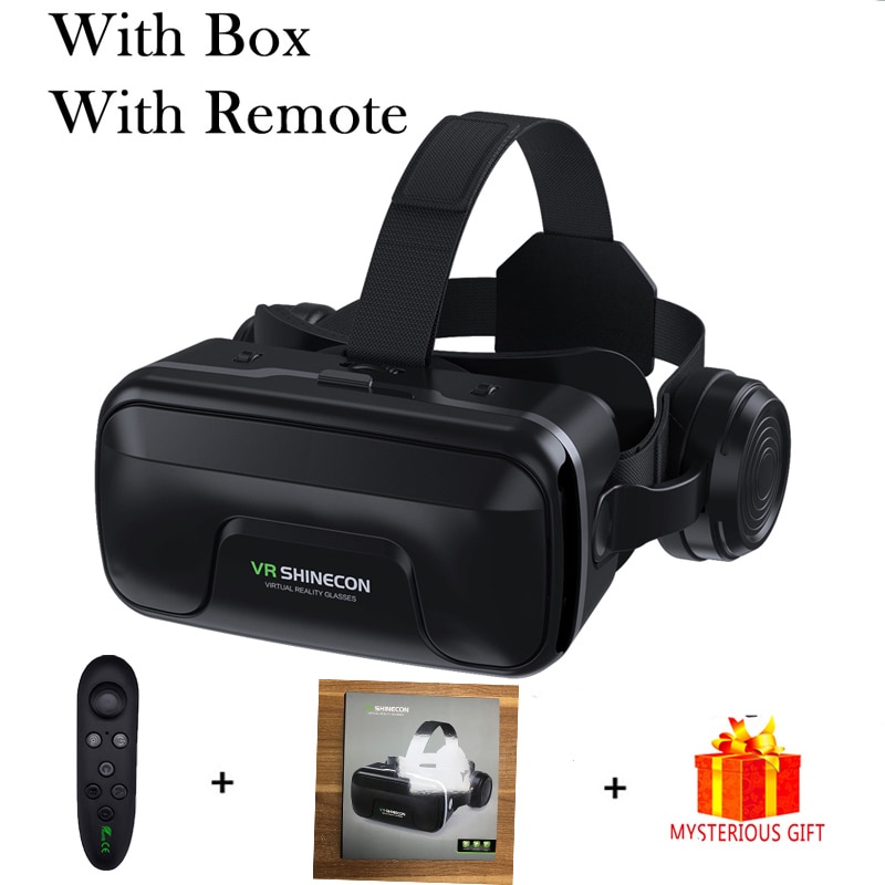 VR Shinecon 10.0 Helmet 3D Glasses Virtual Reality Casque For Smartphone Smart Phone Headset Viar Video Game Binoculars