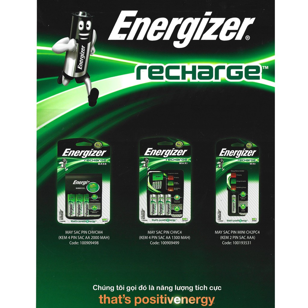 Máy Sạc Pin AAA Energizer CH2PC4 - Pin 700mAh
