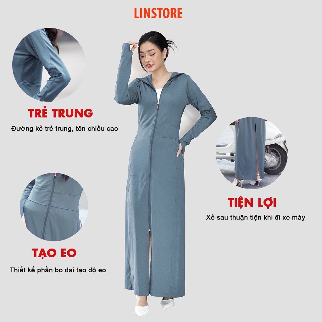 Áo chống nắng toàn thân  áo chống nắng nữ 2 lớp, vải thông hơi siêu HOT, váy chống nắng, áo chống nắng uniqlo, áo khoác, áo choàng, áo chống nắng thông hơi