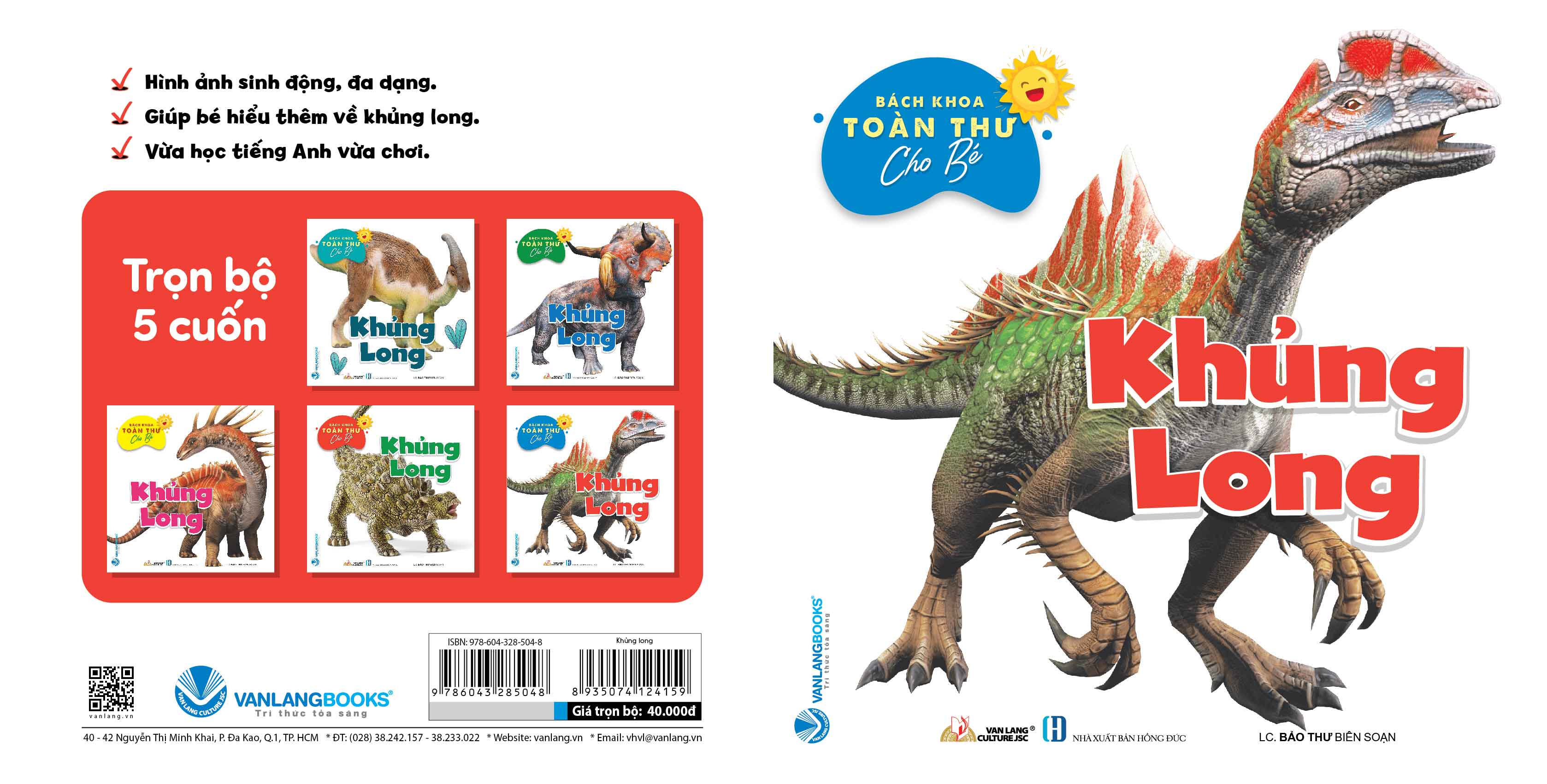 Sách - Bách Khoa Toàn Thư cho Bé - Khủng Long (Bộ 5 quyển)-Vanlangbooks