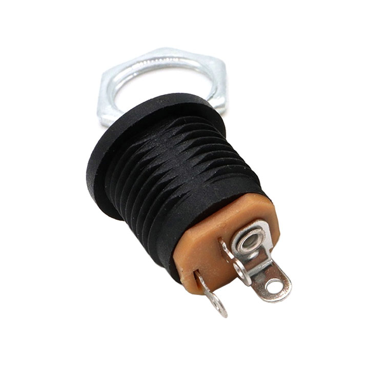 Jack DC Cái Tròn 5.5x2.1mm Có Ốc Vặn