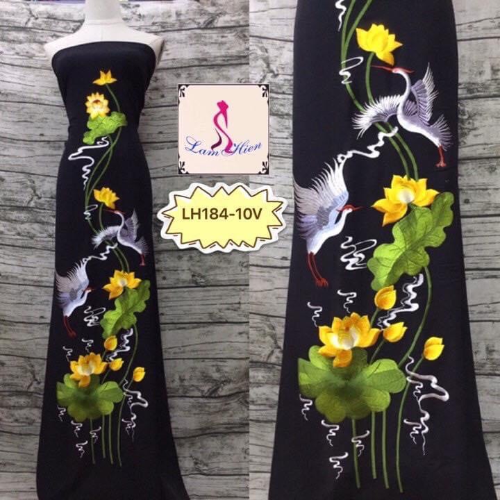 Vải áo dài thêu cao cấp LH184